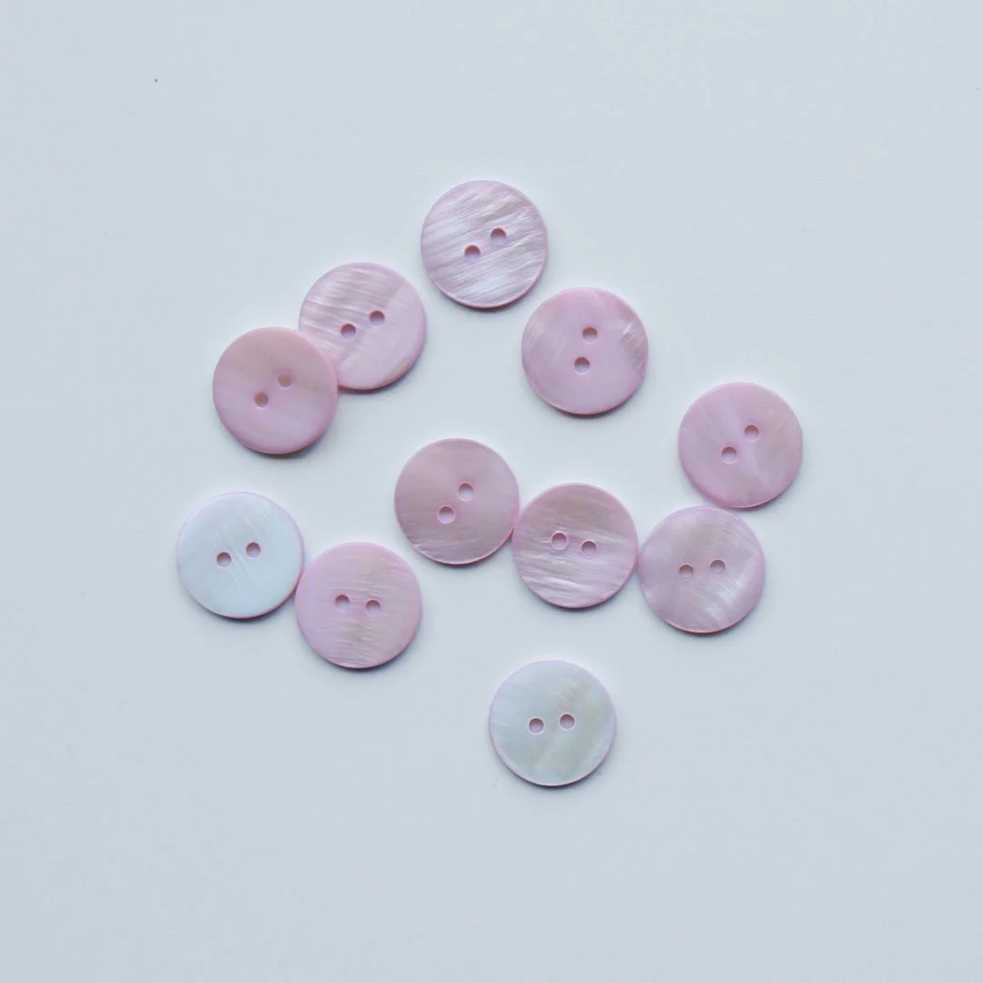 2-Hole Shell Buttons - Assorted Colours - Image 7