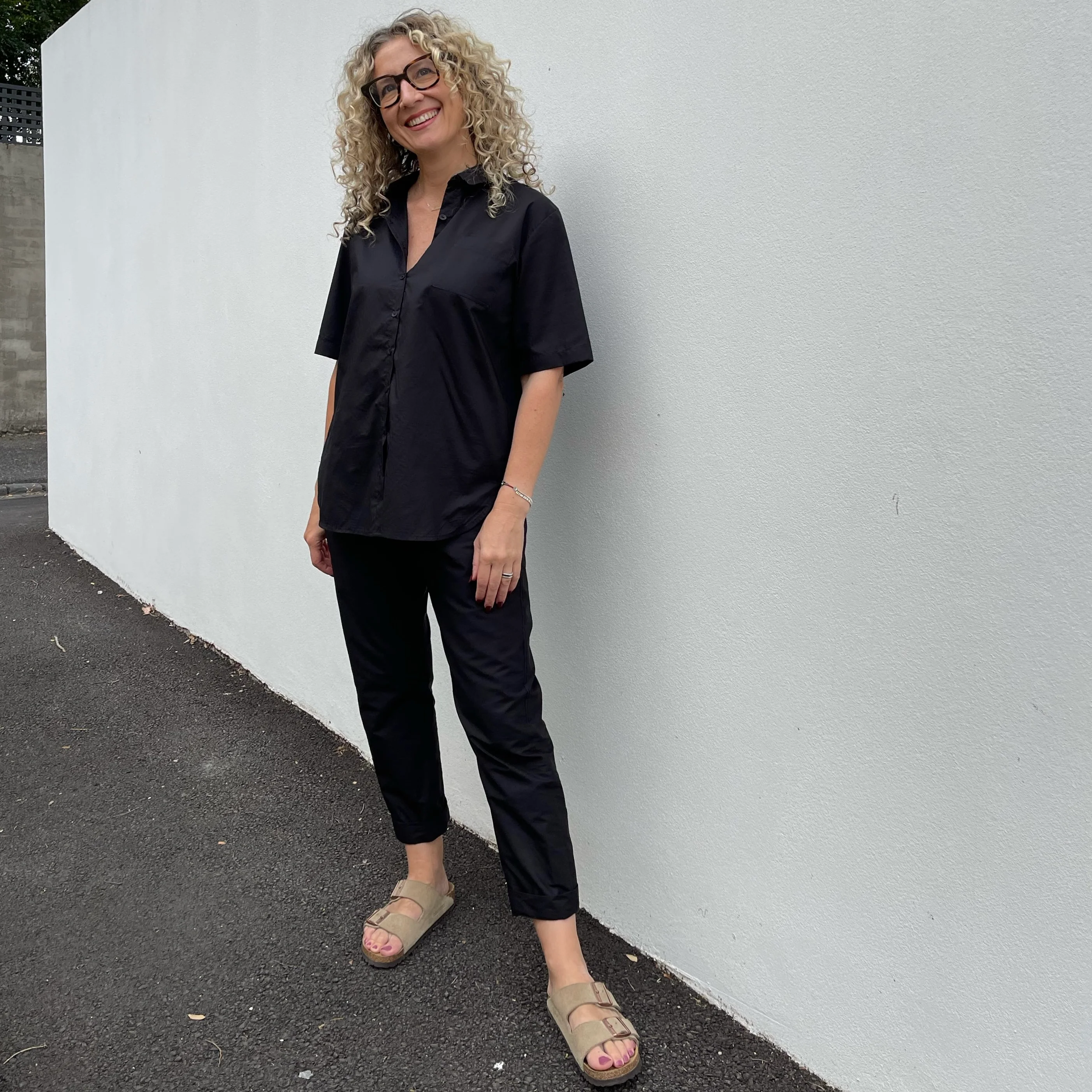 Adele Black Poplin - Image 3
