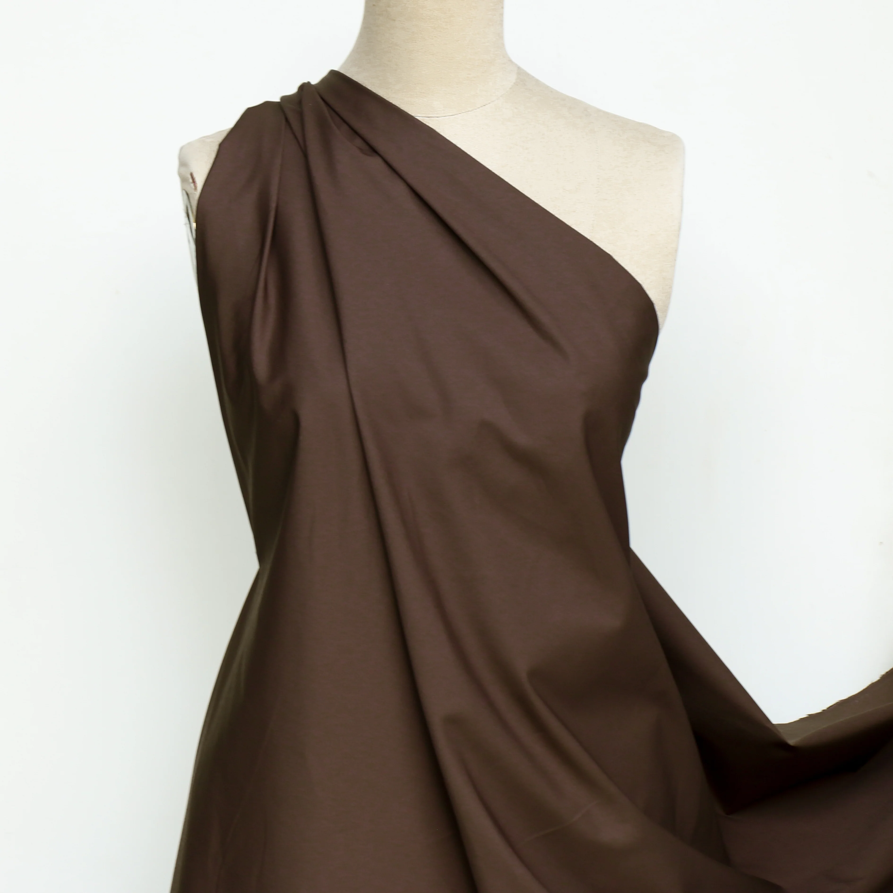 Adele Chocolate Poplin - Image 4