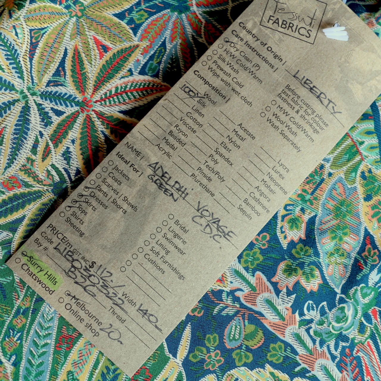Adelphi Voyage Green Liberty Silk C.D.C - Image 4