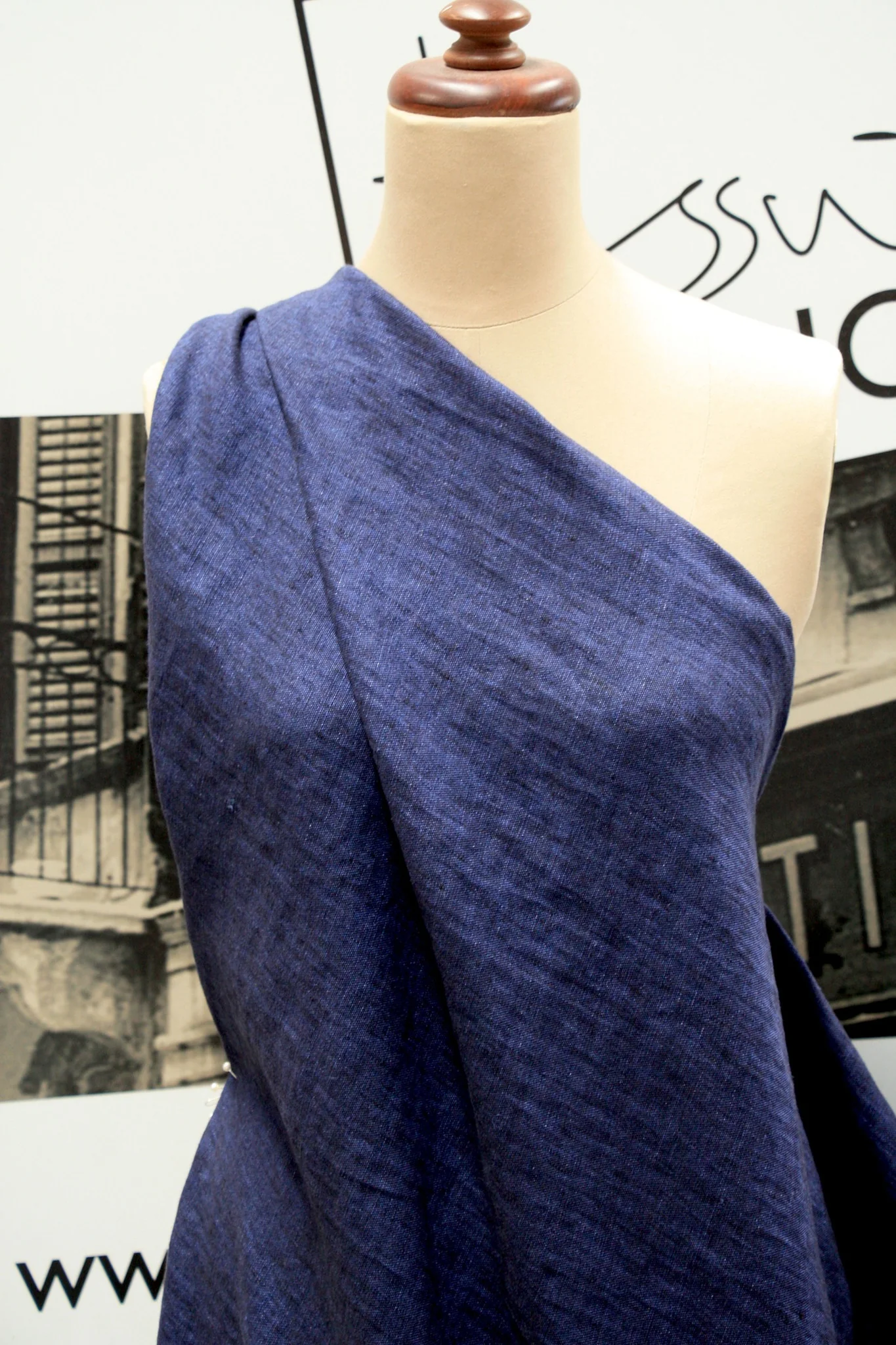 Atlantas Blue - Washed Finish Linen - Image 3