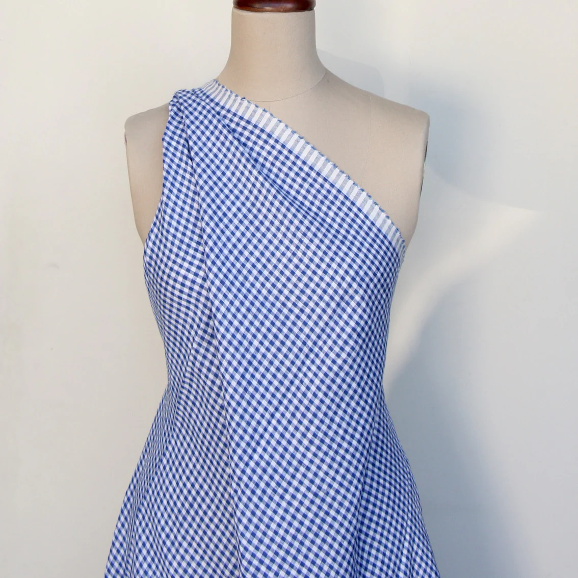 Audrey Check Washed Linen - Image 5