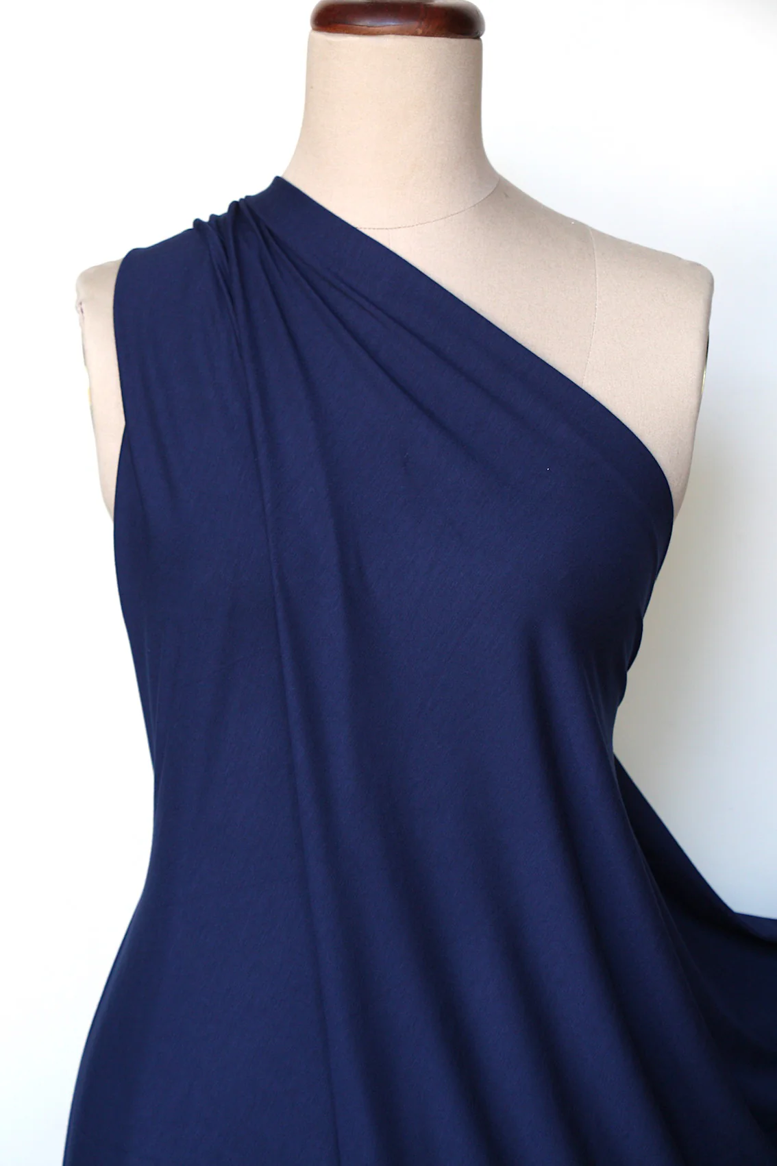 Bamboo Jersey Knit - Navy Blue (250gsm) - Image 4