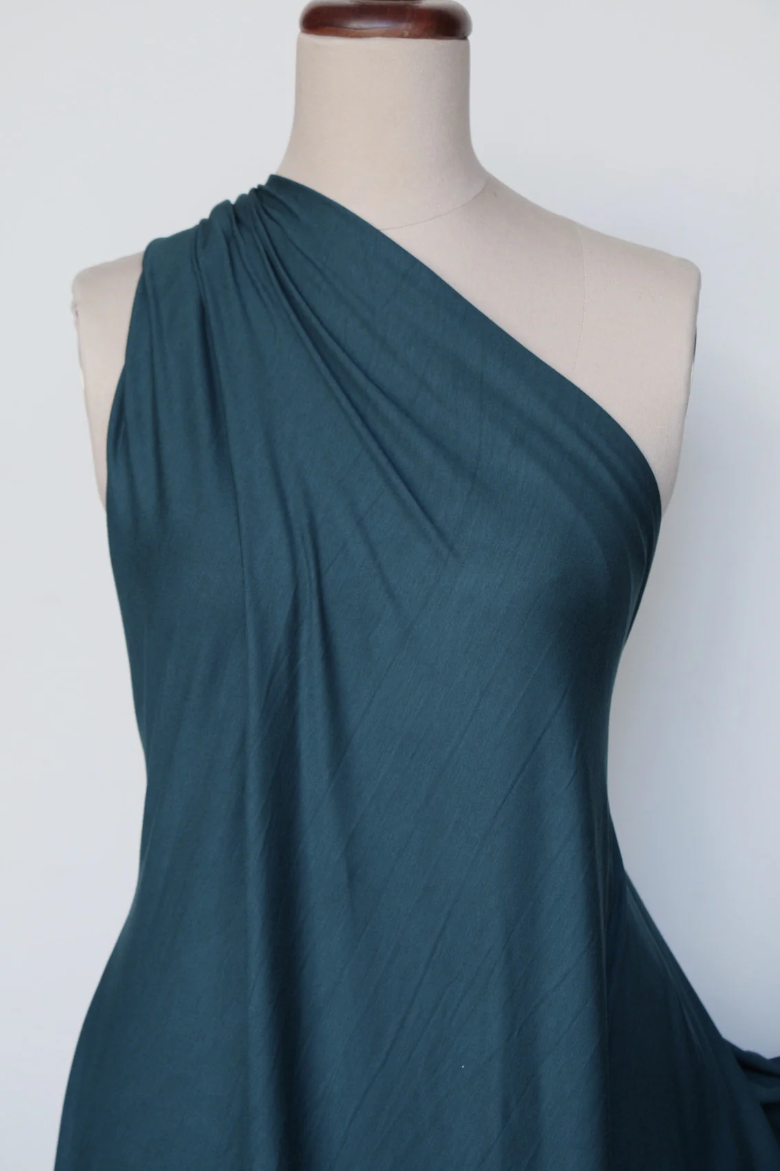 Bamboo Jersey Knit - Teal Green (250gsm) - Image 3