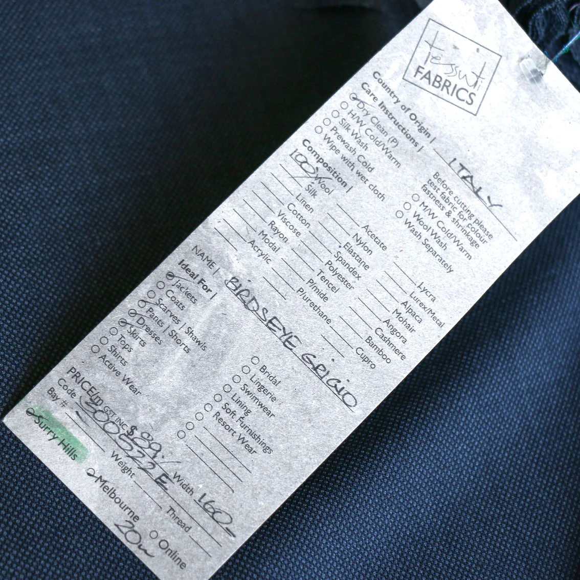 Birdseye Grigio Wool Suiting - Image 4
