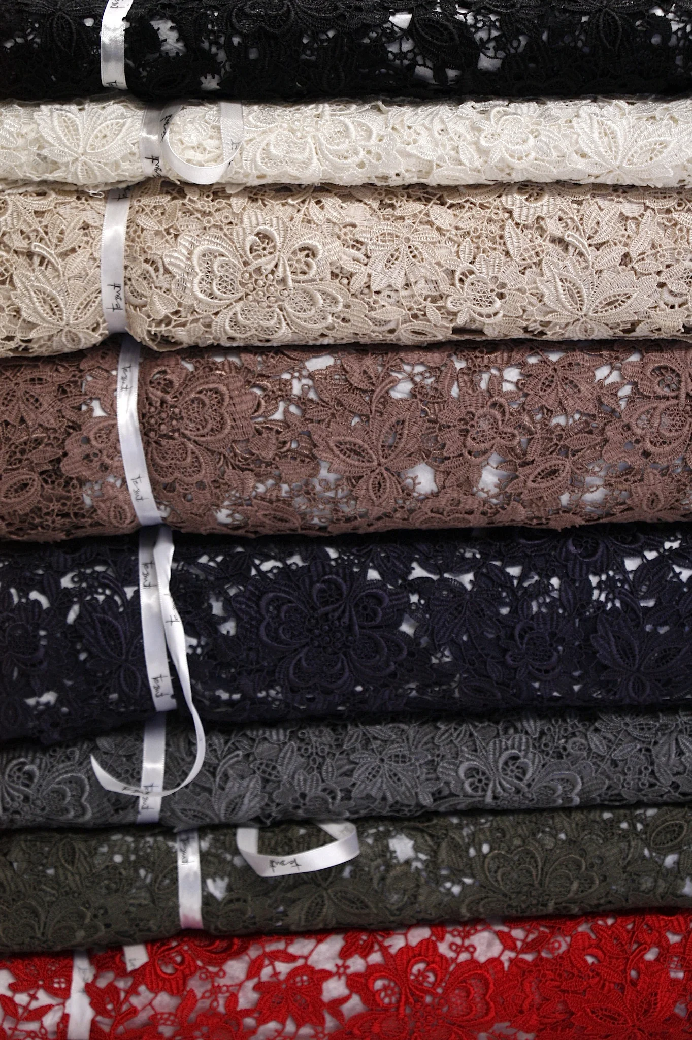Black Giselle Guipure Lace - Image 6