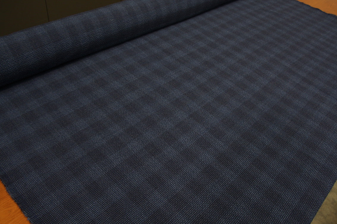 Blue/Blue Check Seersucker - Image 4