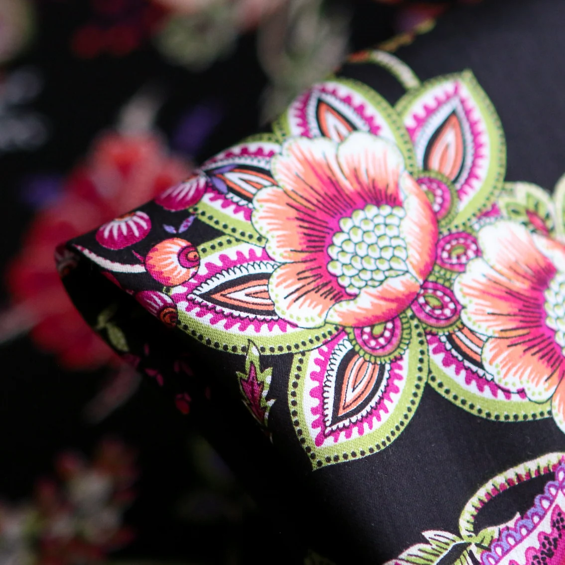 Boho Black Viscose