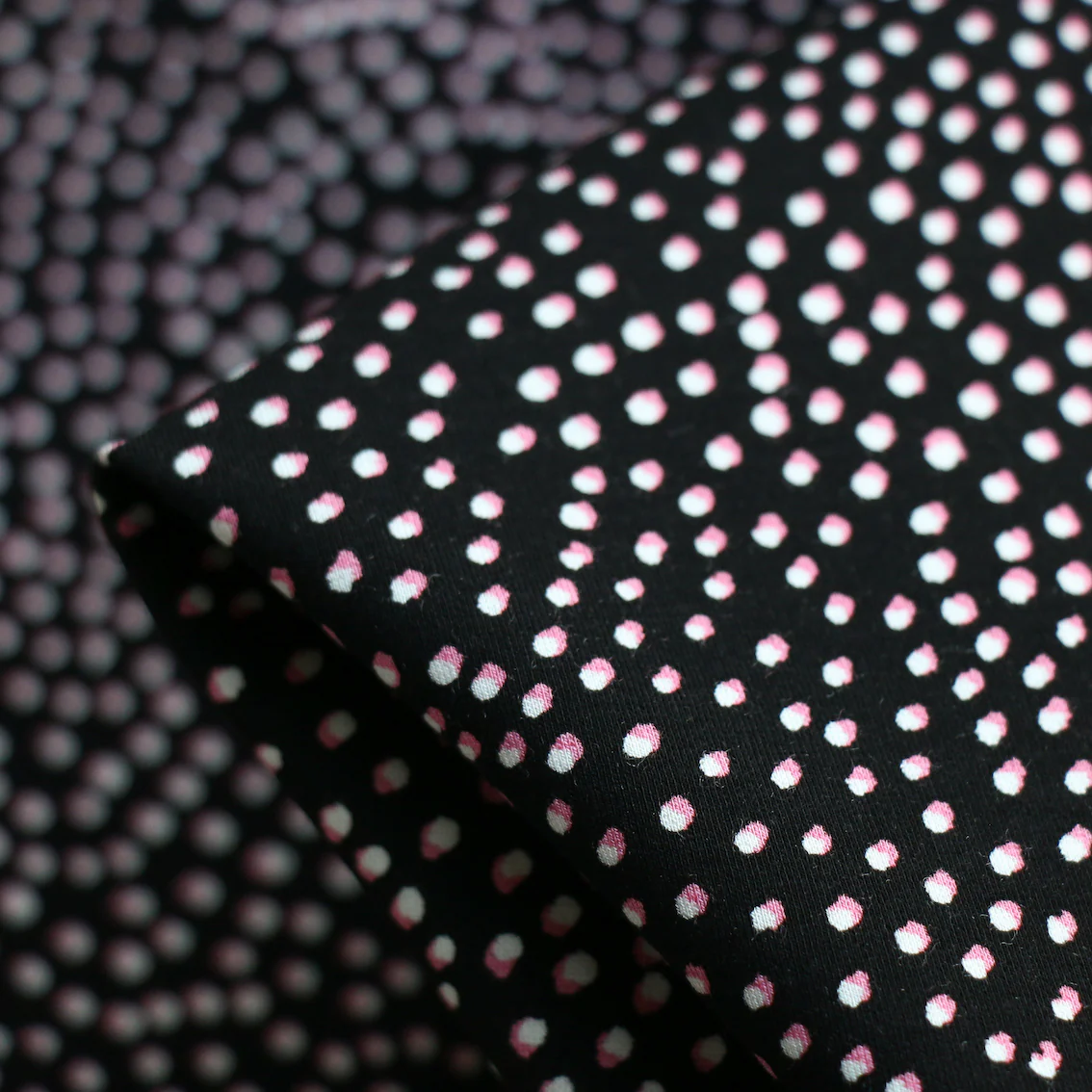 Bon Bon Black Printed Ponti Knit