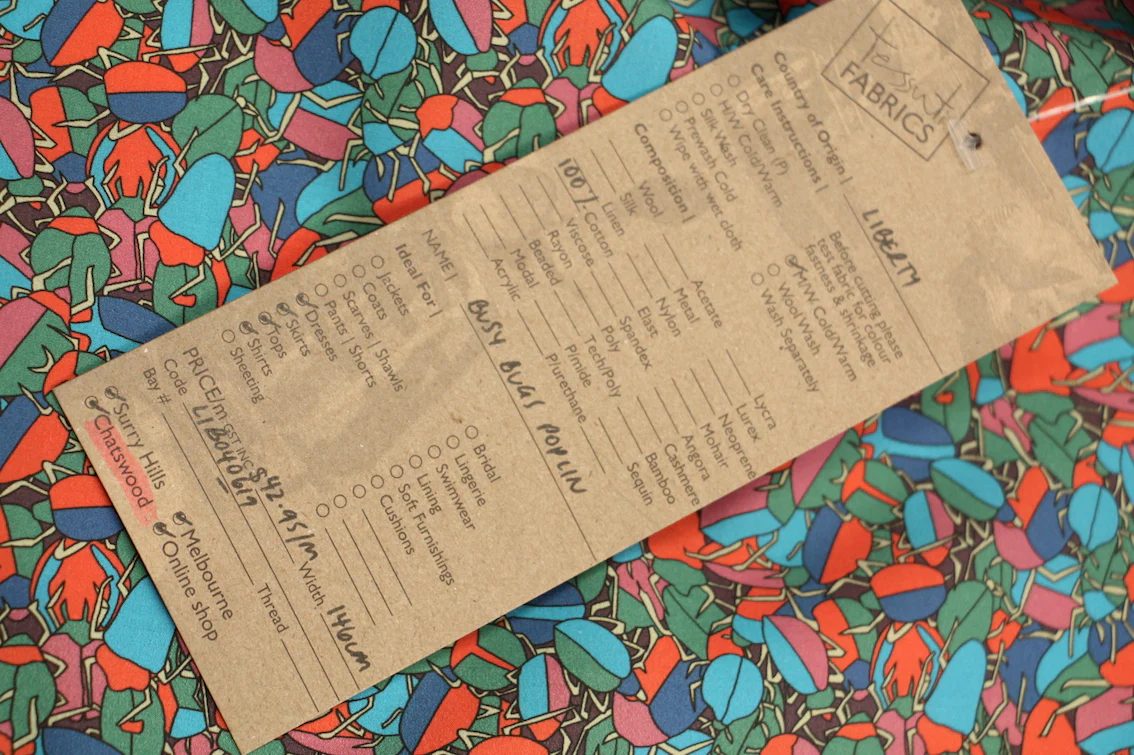 Busy Bugs - Liberty Saville Poplin - Image 3