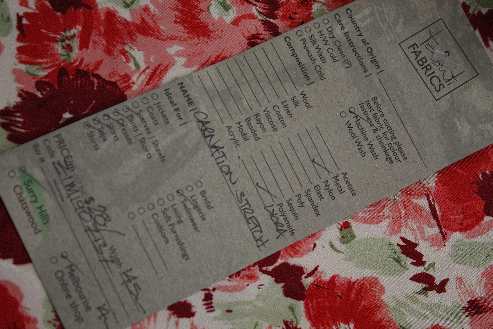 Carnation Stretch - Swimwear Fabric - Image 3