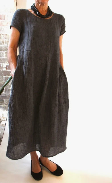 Charcoal Crush - Crinkle Linen - Image 5