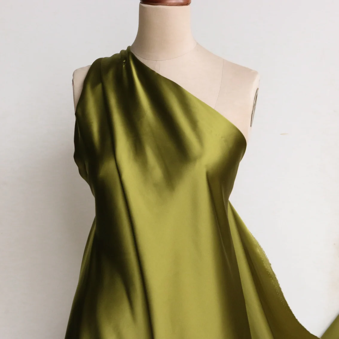 Chartreuse Silk Satin - 19mm - Image 3