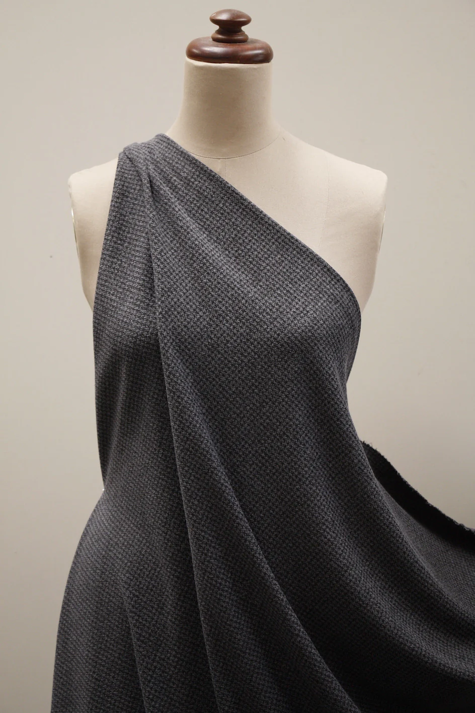 Checkerboard - Grey Jacquard Knit - Image 4