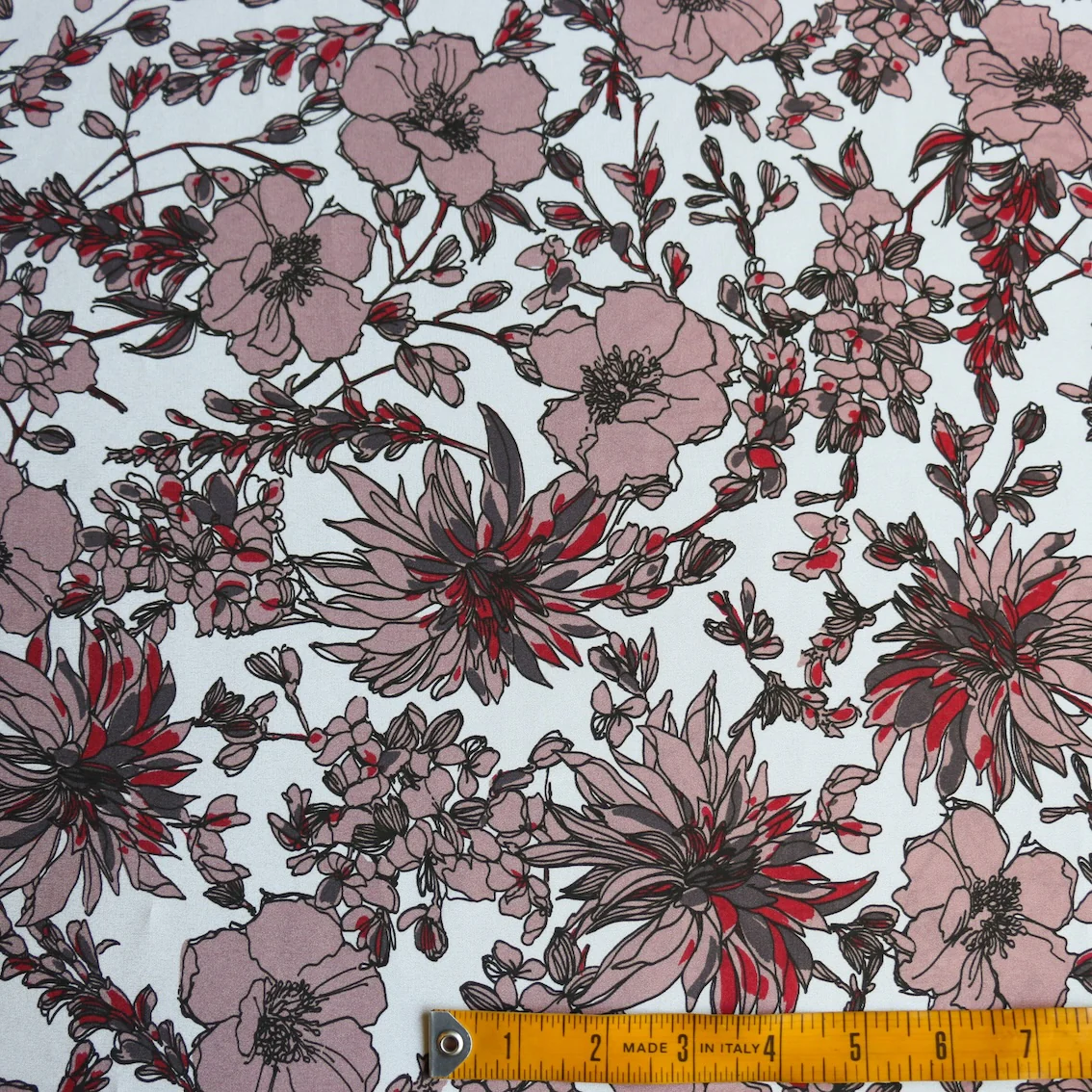 Chianti Poppies Silk Crepe De Chine - Image 3