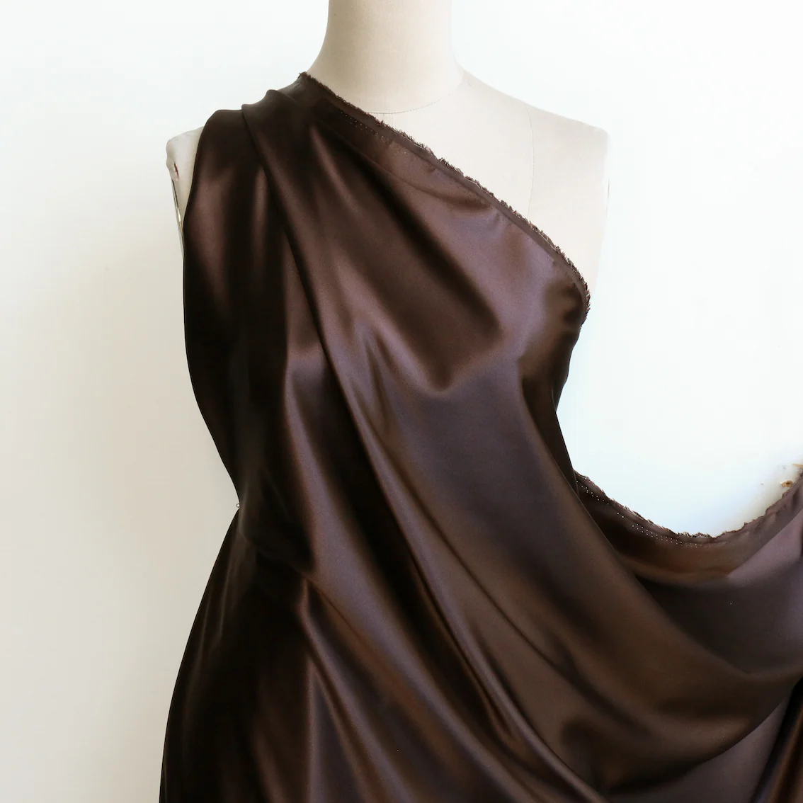 Chocolate Silk Satin - 22mm - Image 4