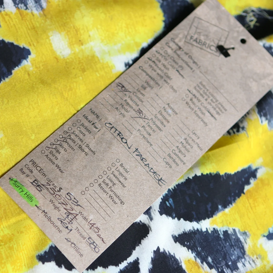 Citron Paradise Viscose/Tencel - Image 4