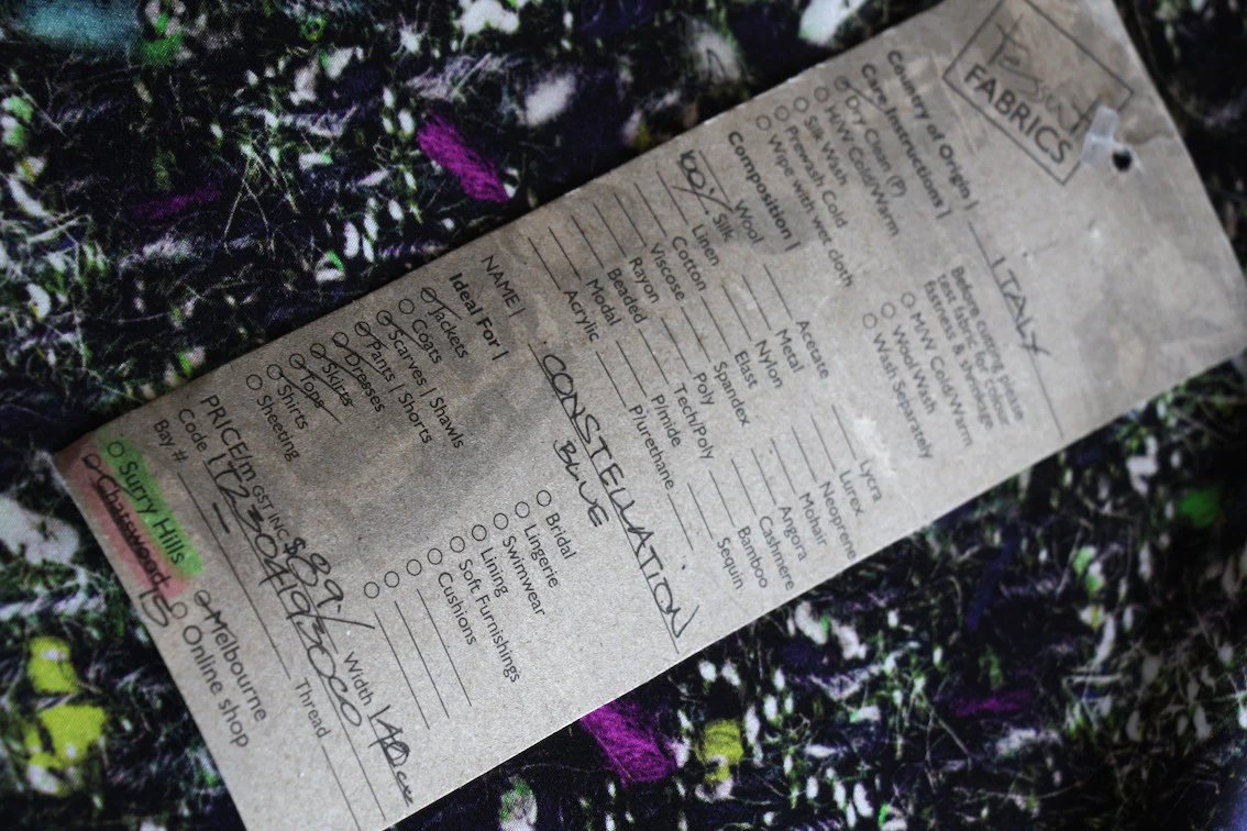 Constellation Blue Silk Satin - Image 3