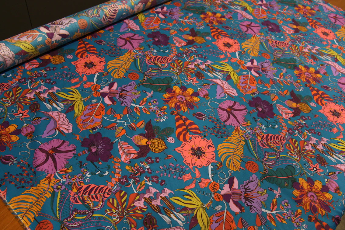 Fantasy Land Aqua - Liberty Tana Lawn - Image 5