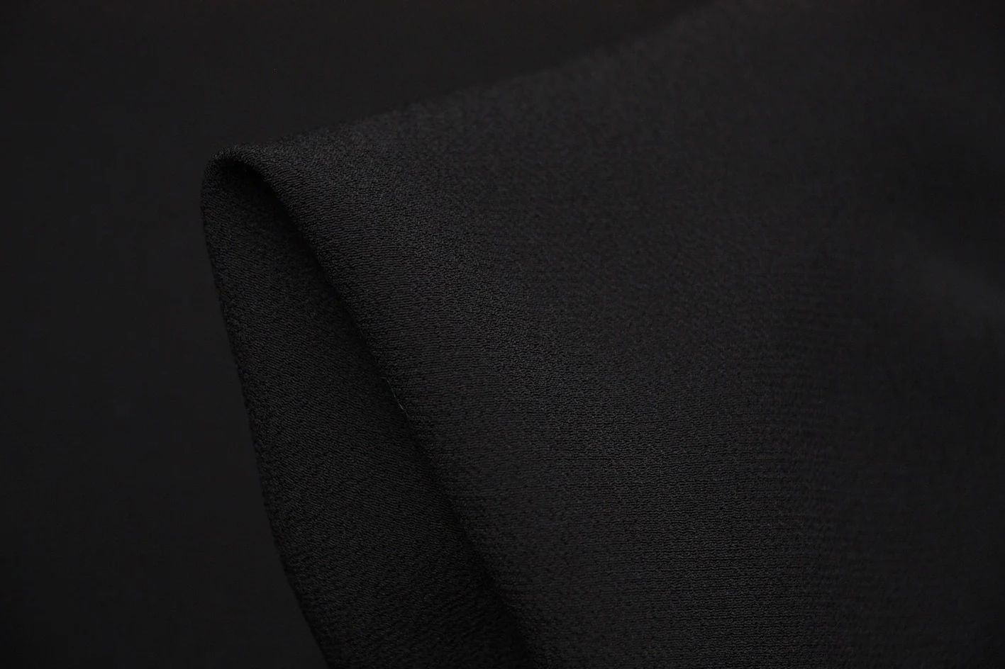 Dark Black Crepe