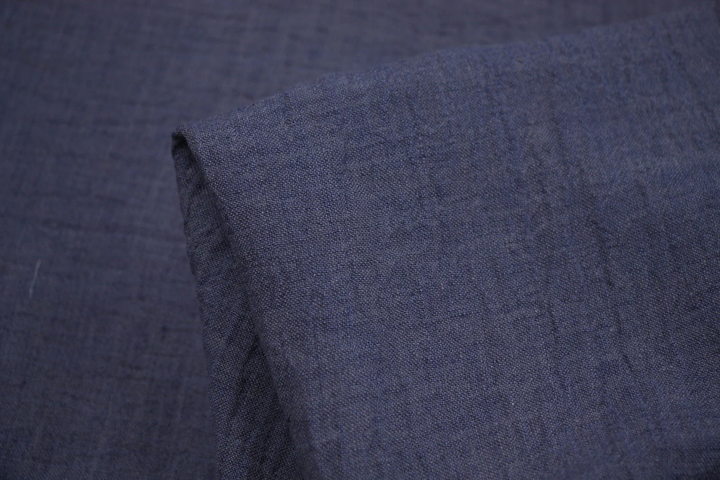 Denim Crush - Crinkle Linen