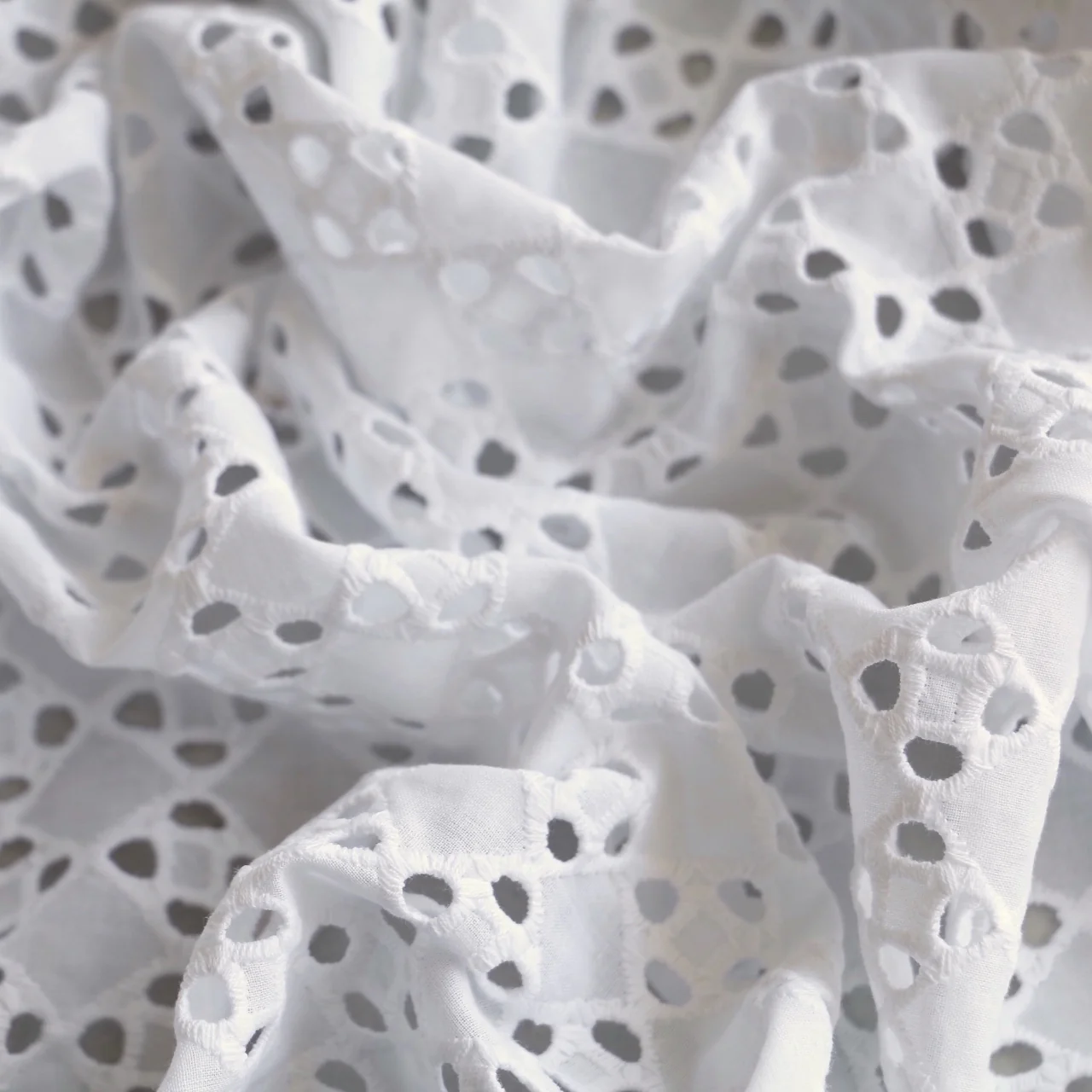 Diamonds Or Squares Broderie Anglaise - Image 2