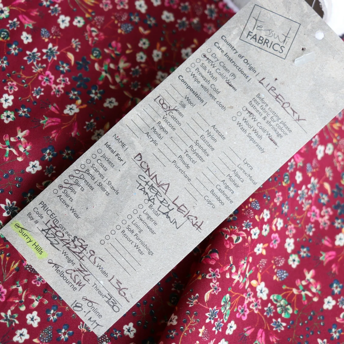 Donna Leigh Cherry - Liberty Tana Lawn™ - Image 4