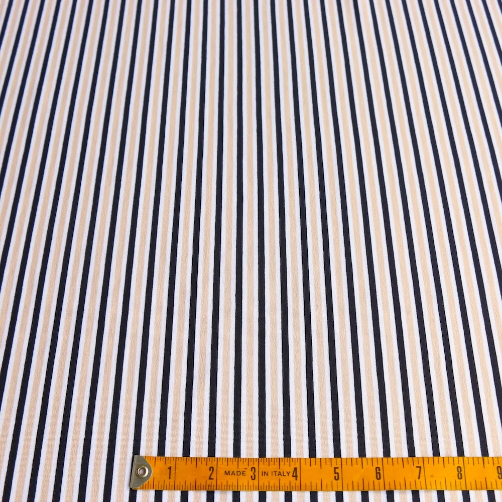 Duo Stripe Beige/Navy Jersey - Image 3