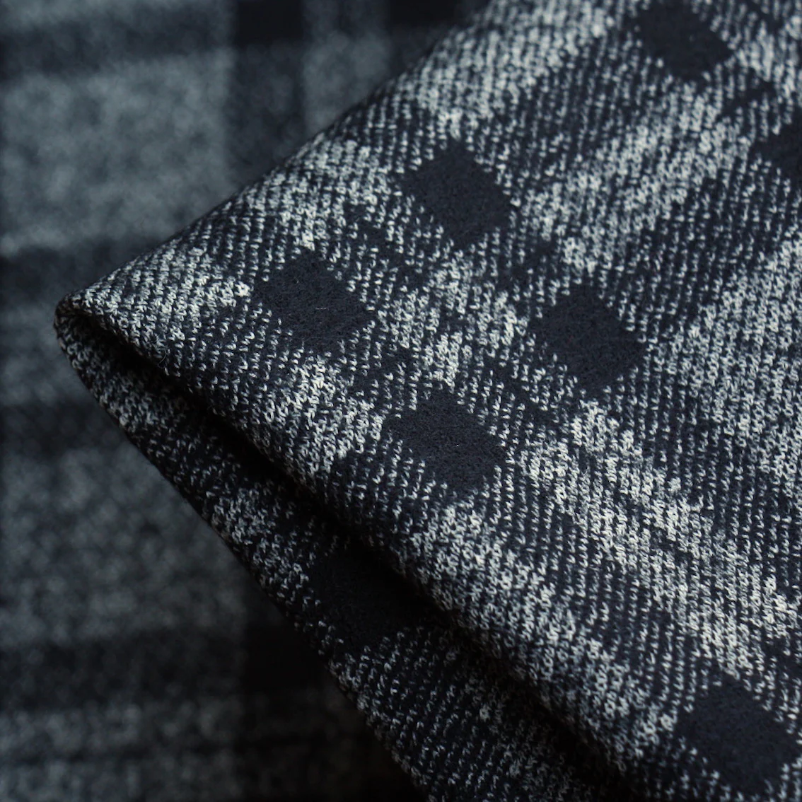 Ebony Grey Check Jersey