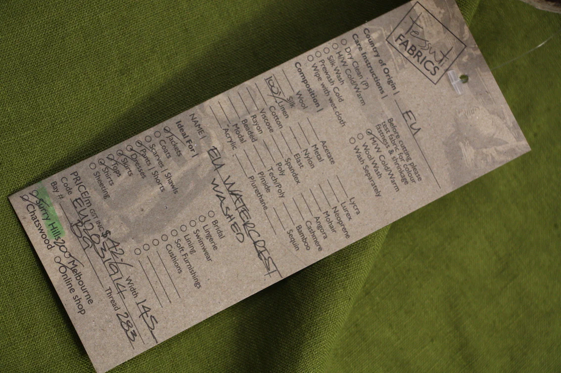 EU Watercrest Washed Linen - Image 3