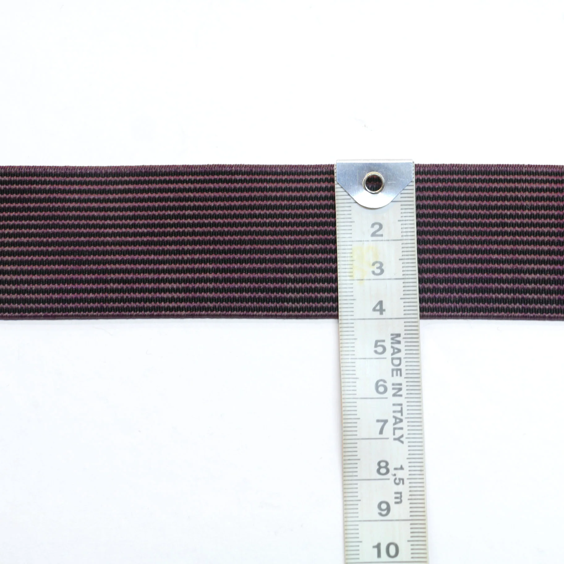 Fancy Elastic (40mm/1 1/2") - Melange Black/Purple - Image 3