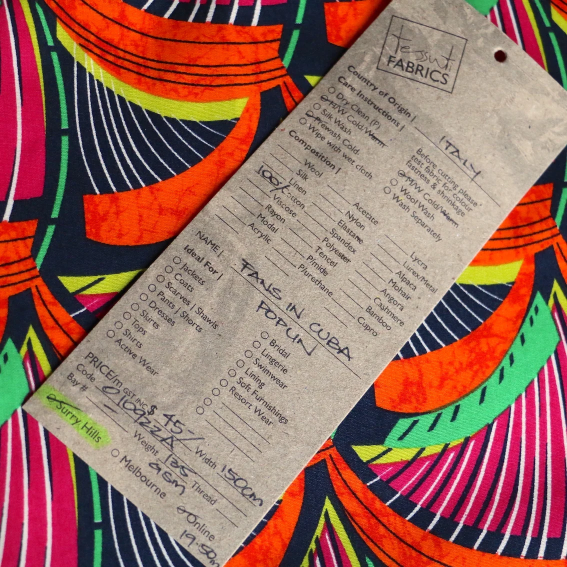 Fans In Cuba Cotton Poplin - Image 3