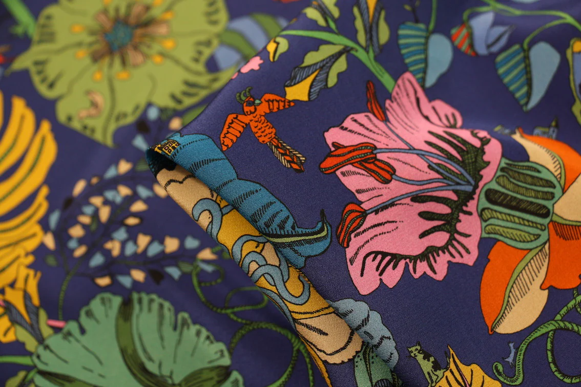 Fantasy Land - Liberty Silk Crepe de Chine