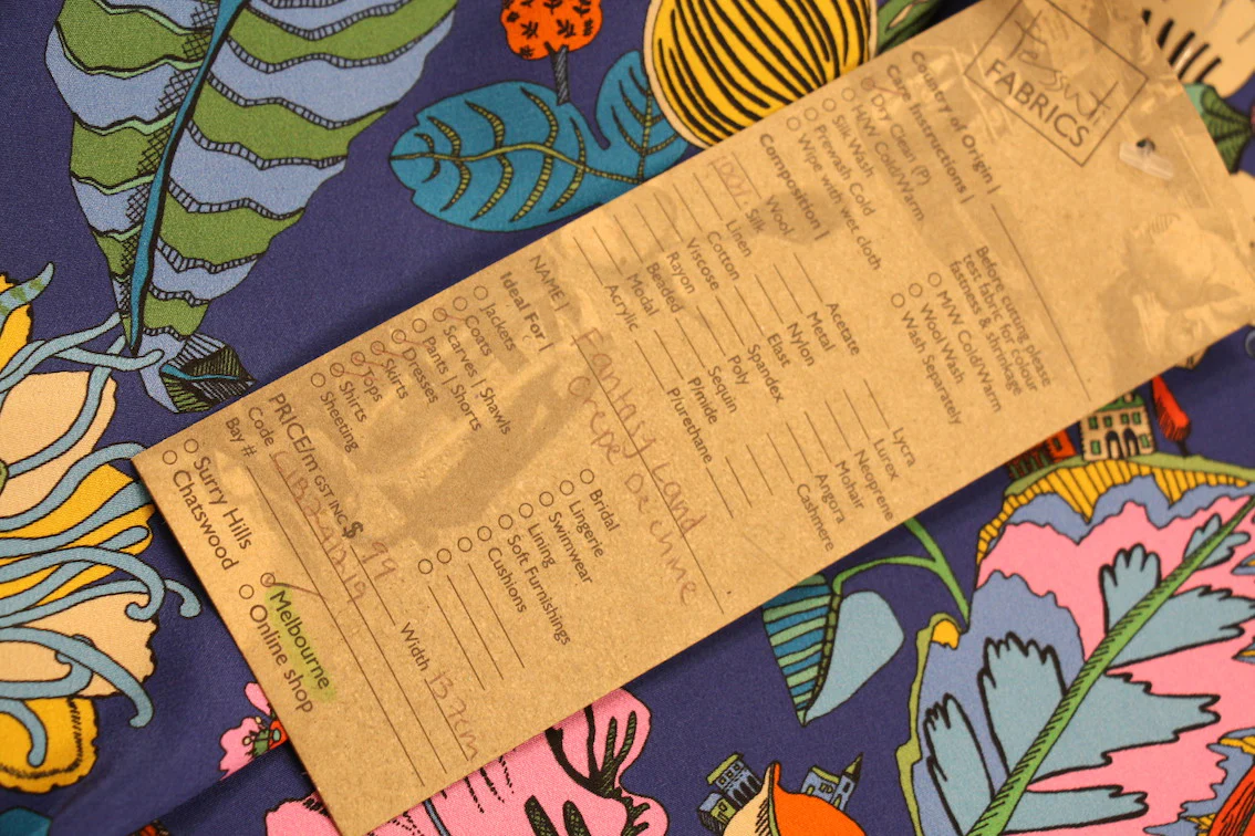 Fantasy Land - Liberty Silk Crepe de Chine - Image 5
