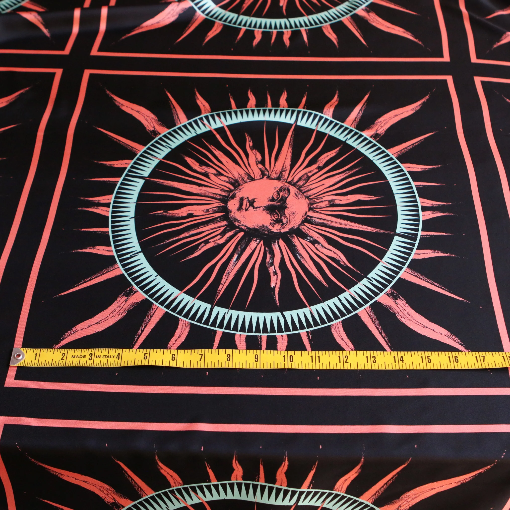 Fausto Sun Black Silk Twill - Panel Print - Image 3