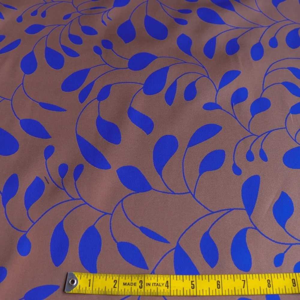 Foglie Cammello/Blu Jacquard - Image 4
