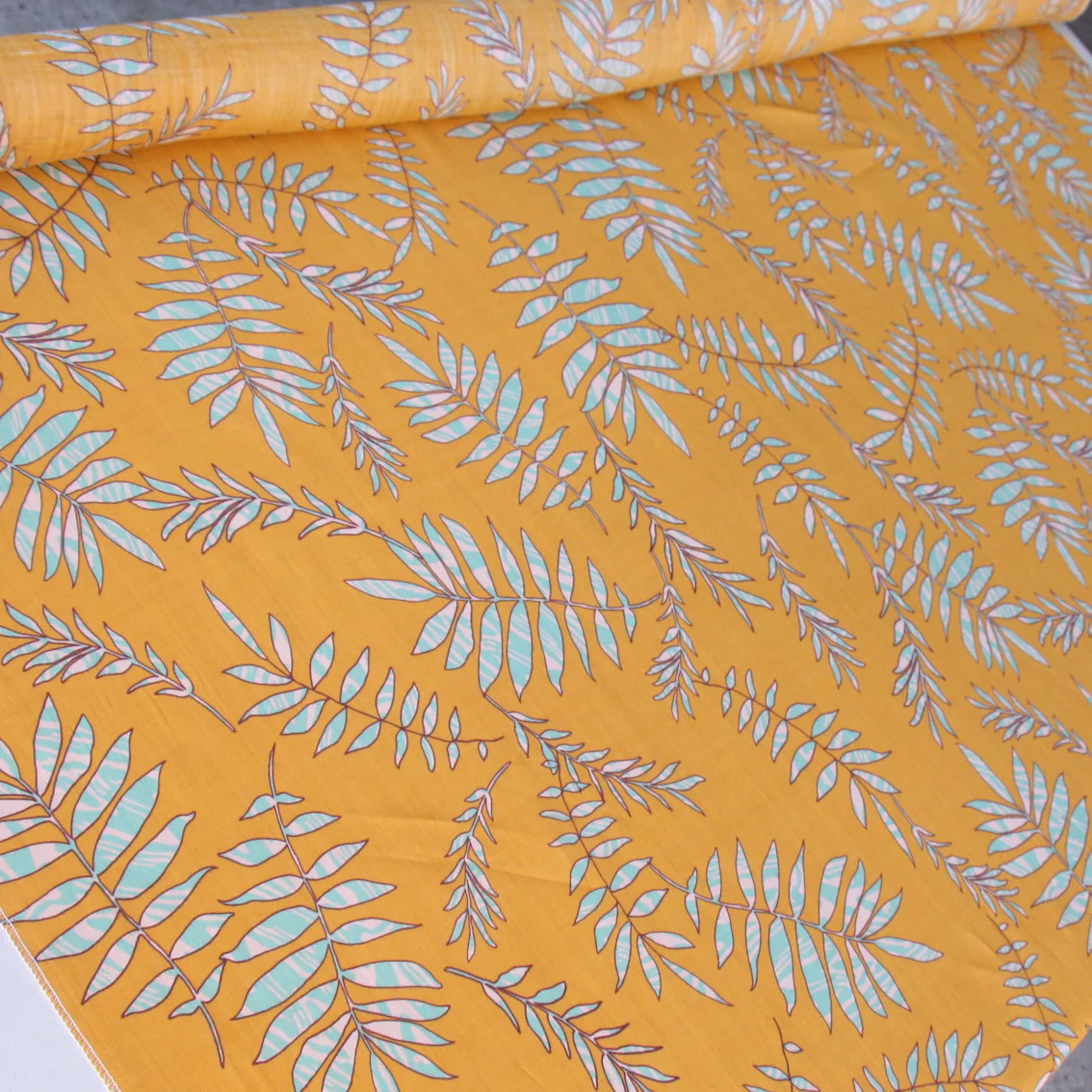 Foliage On Mustard - Image 4