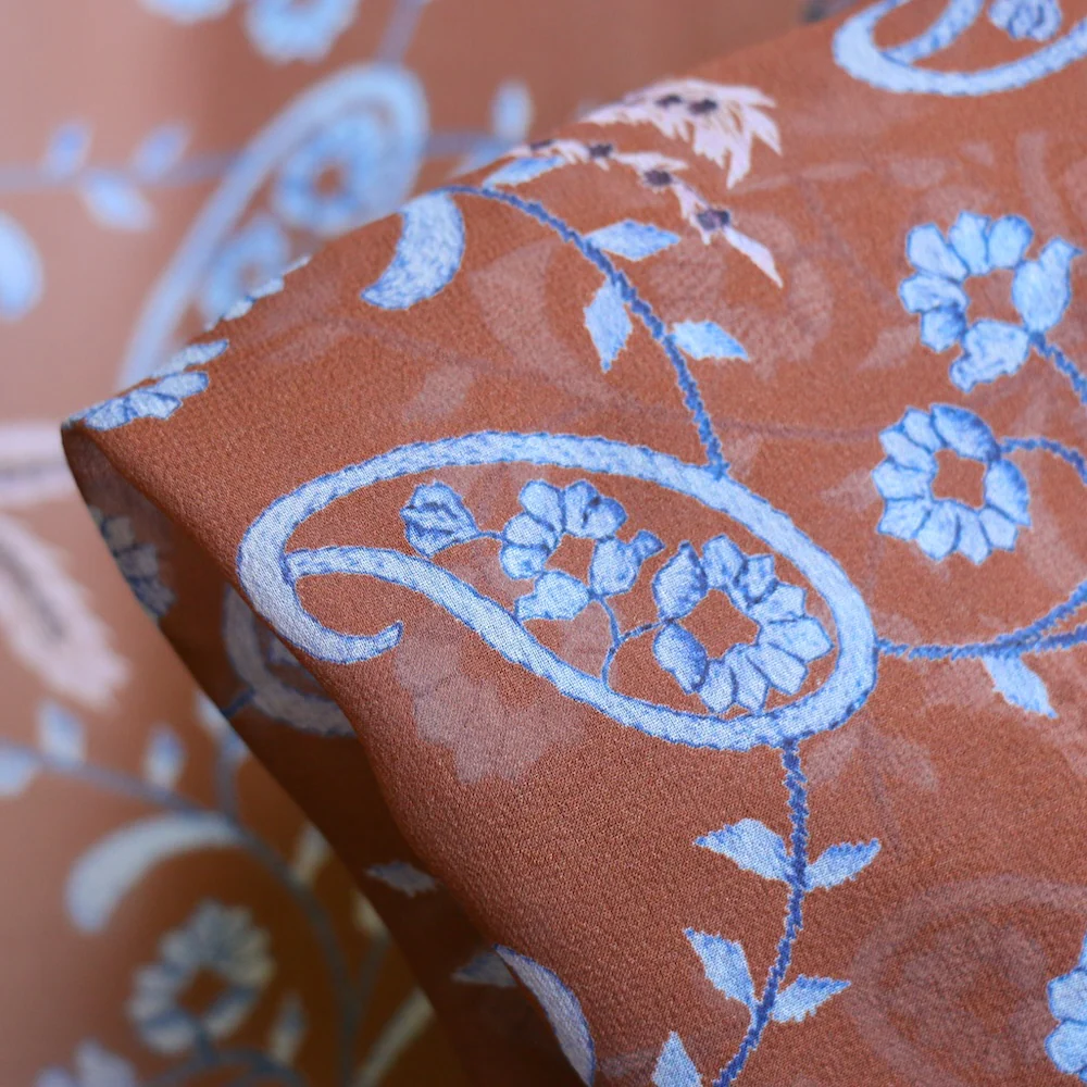Georgia Fleur Silk Georgette