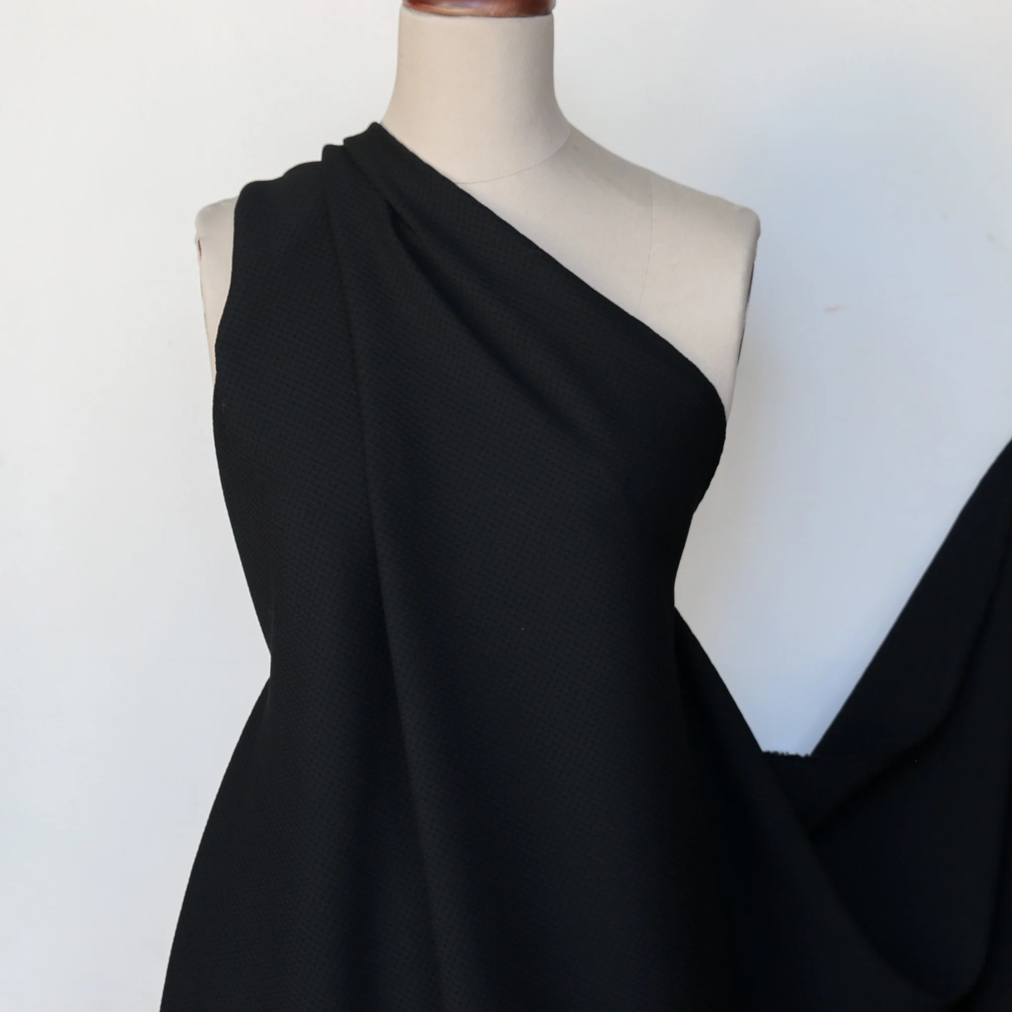 Giorgio Black Textured Wool - Image 4
