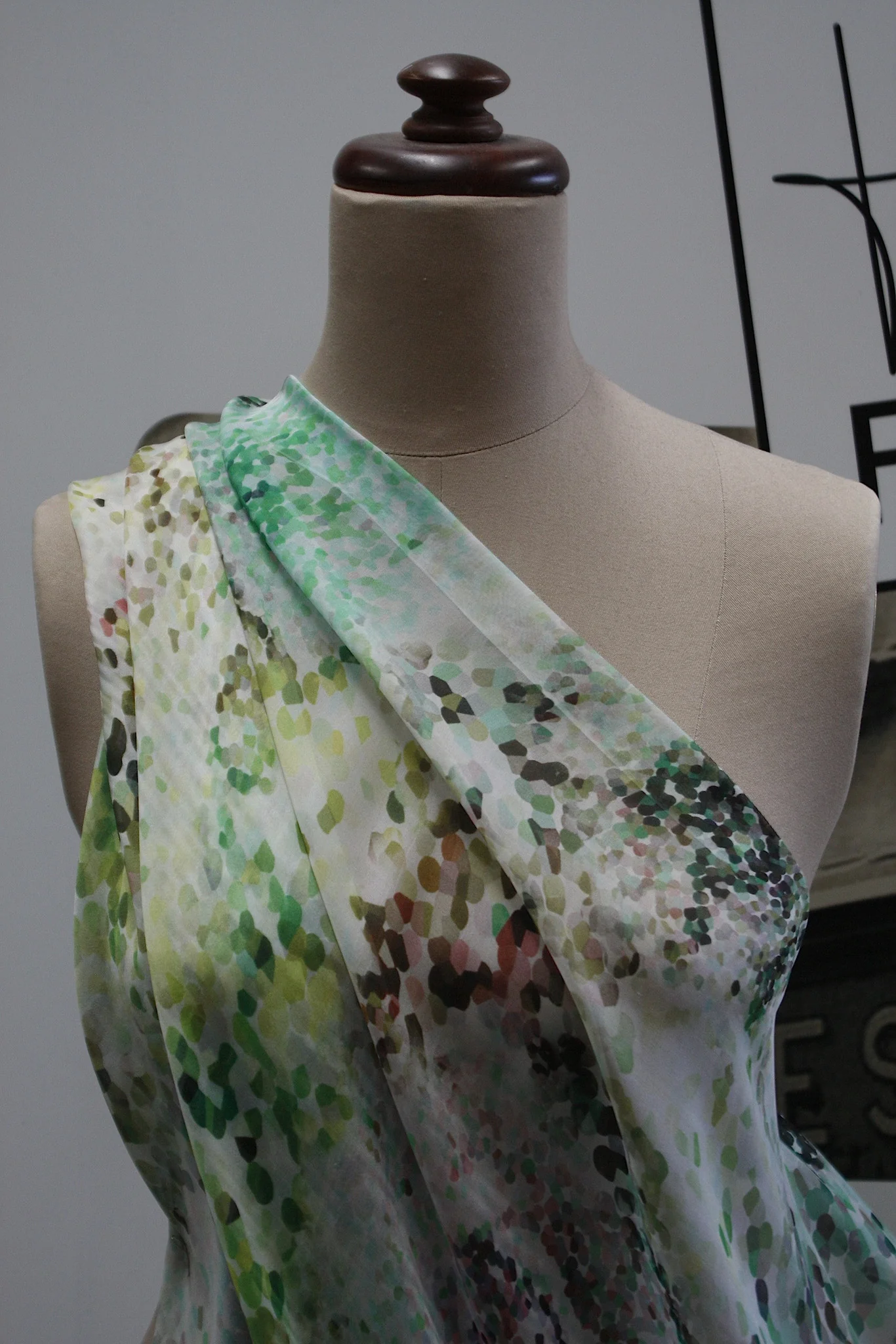 Green Confetti Chiffon - Image 5