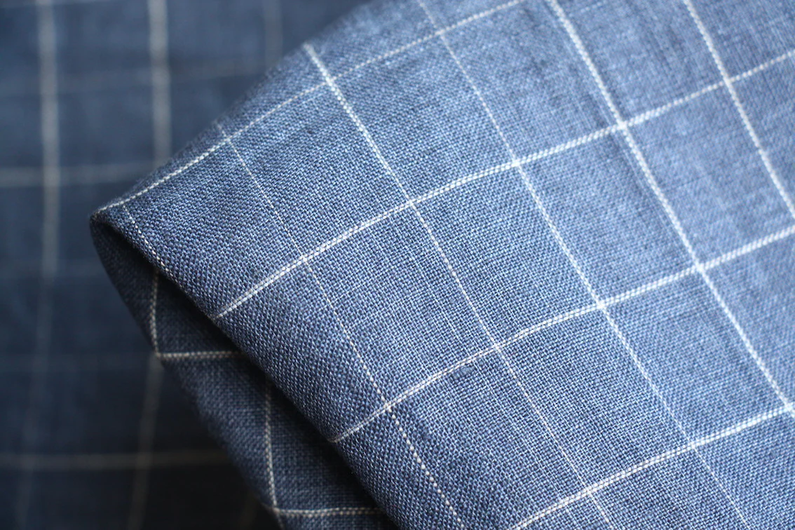 Grid Check Denim