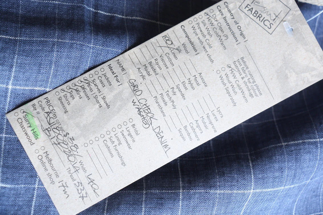 Grid Check Denim - Image 3