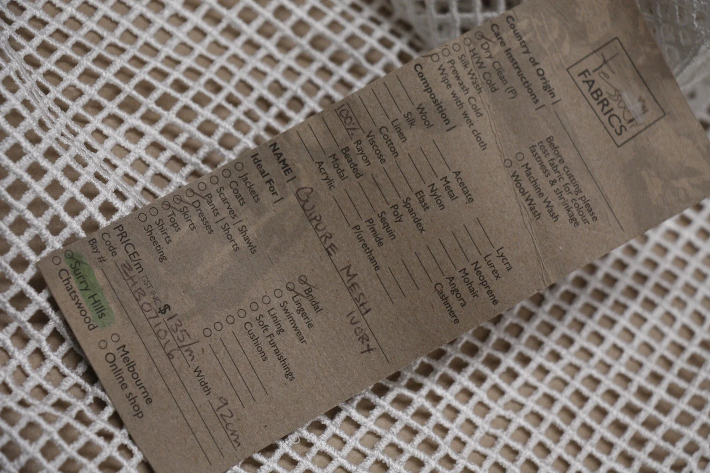 Guipure Mesh Ivory - Image 3