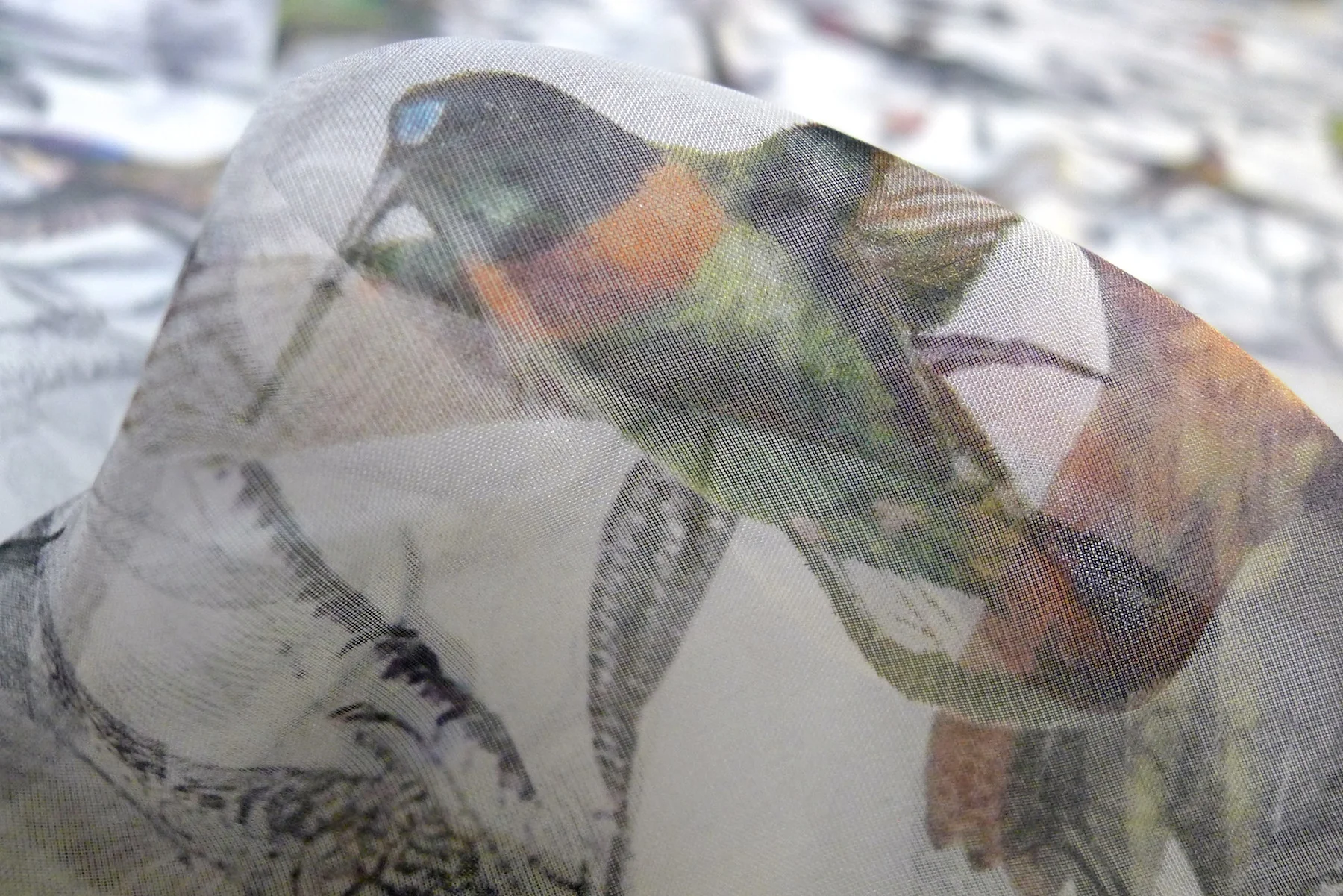 Hummingbird Paradise Chiffon