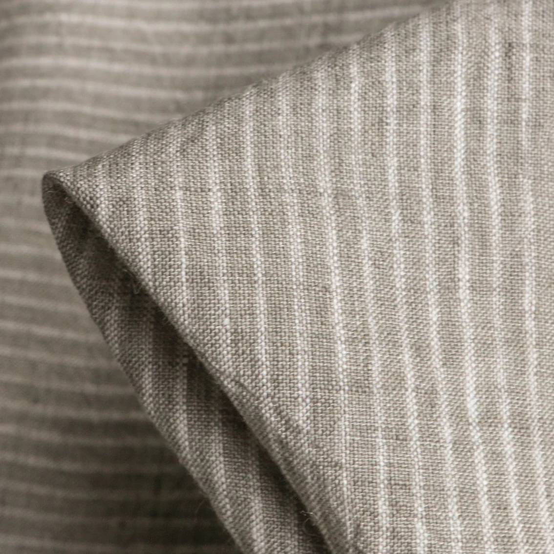 Ilona Stripe Fog - Washed Linen