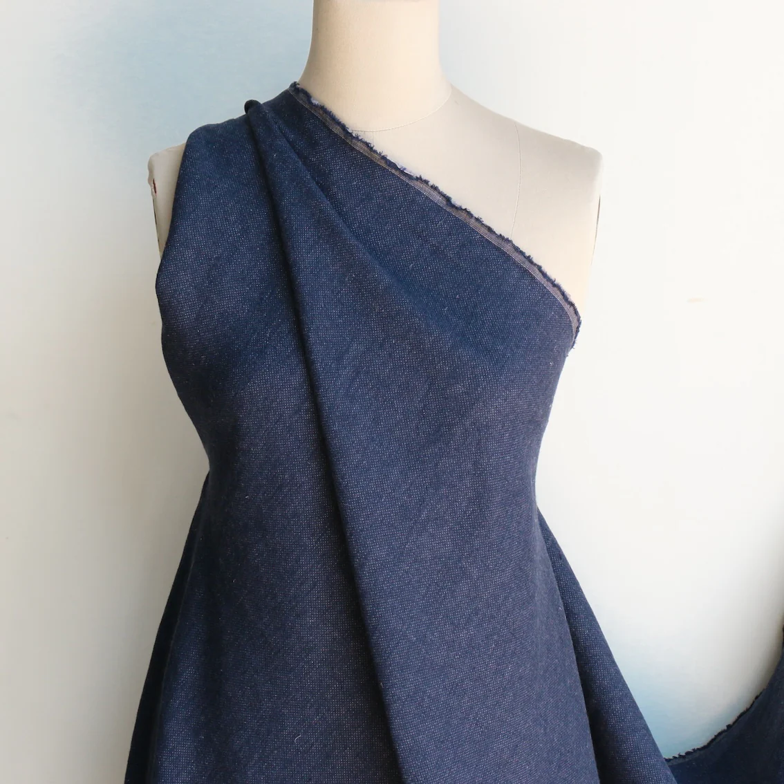 Juno Navy Linen/Cotton - Image 4