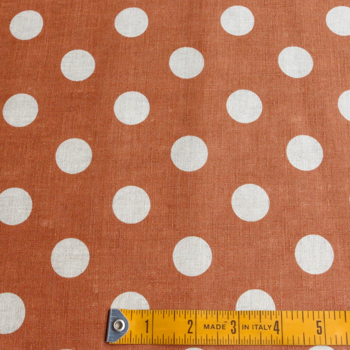 Keiko Spot Caramel Linen - Image 3