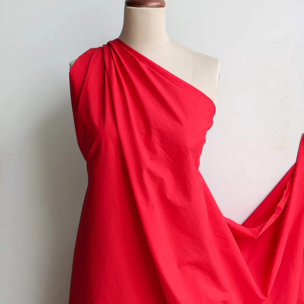 Lamatina Chilli Cotton Poplin - Image 4