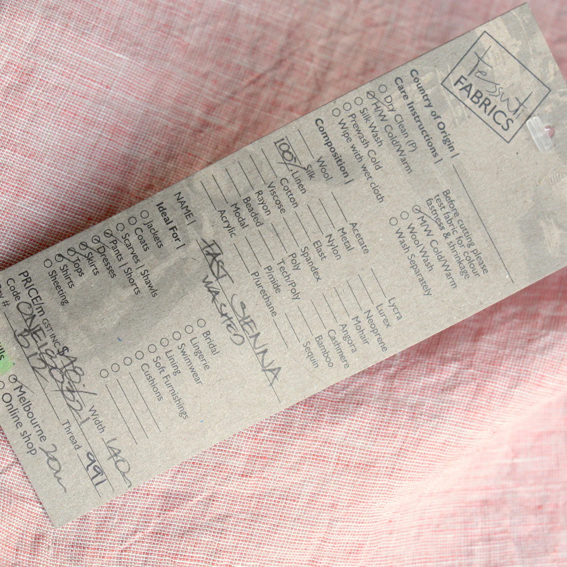 Last Chance - Fast Sienna Washed Linen - Image 3