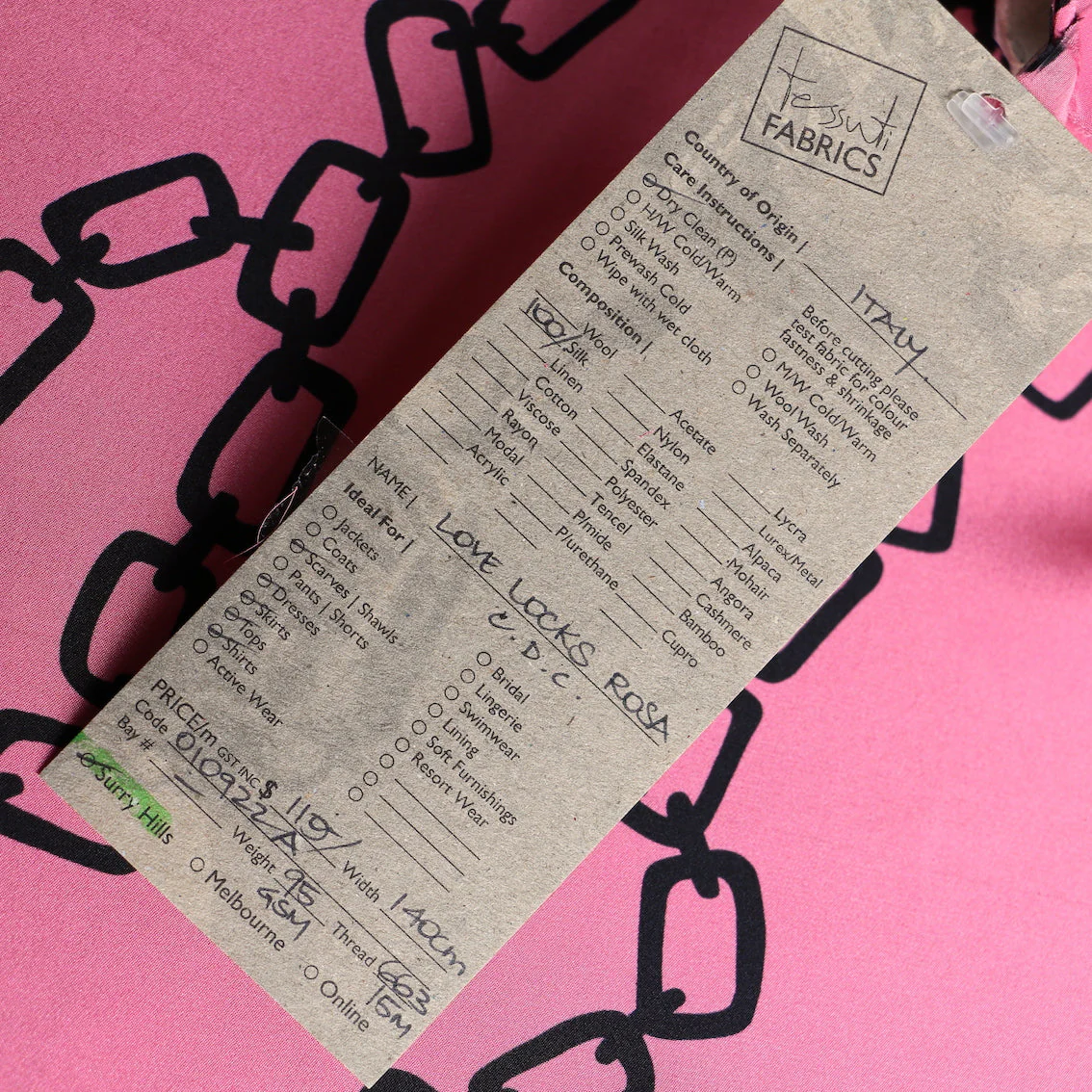 Last Chance of Love Locks Rosa - Silk Crepe De Chine - Image 5